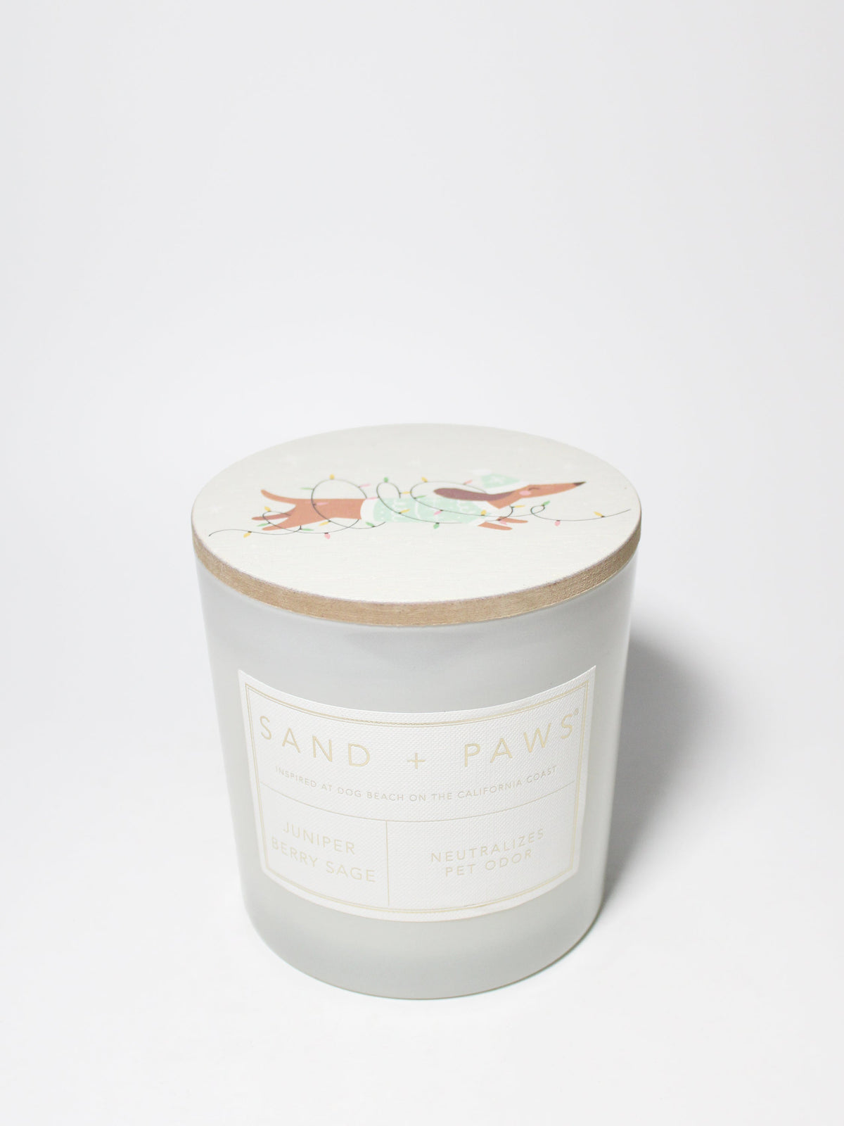 Scented Sand + Paws Juniper Berry Sage 21 oz scented candle