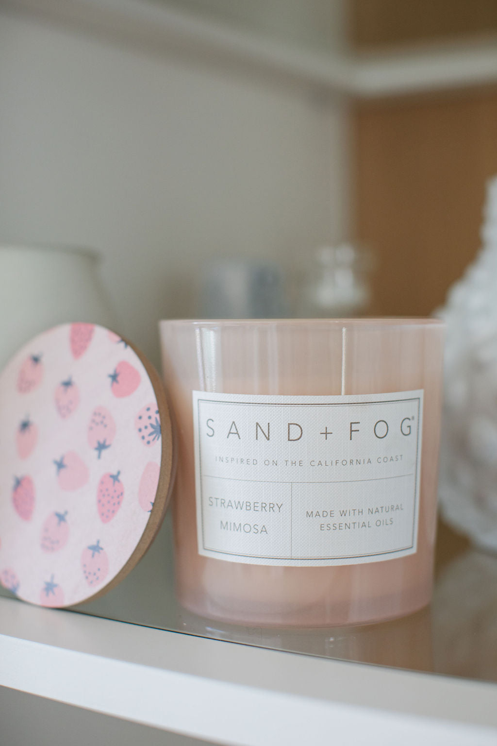 Scented Strawberry Mimosa 21 oz scented candle