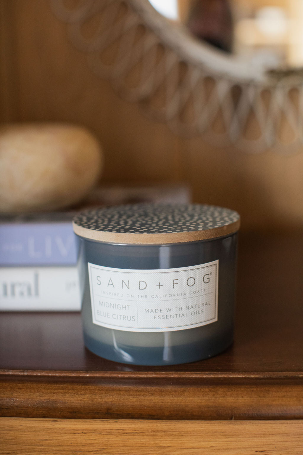 Scented Midnight Blue Citrus 12 oz scented candle