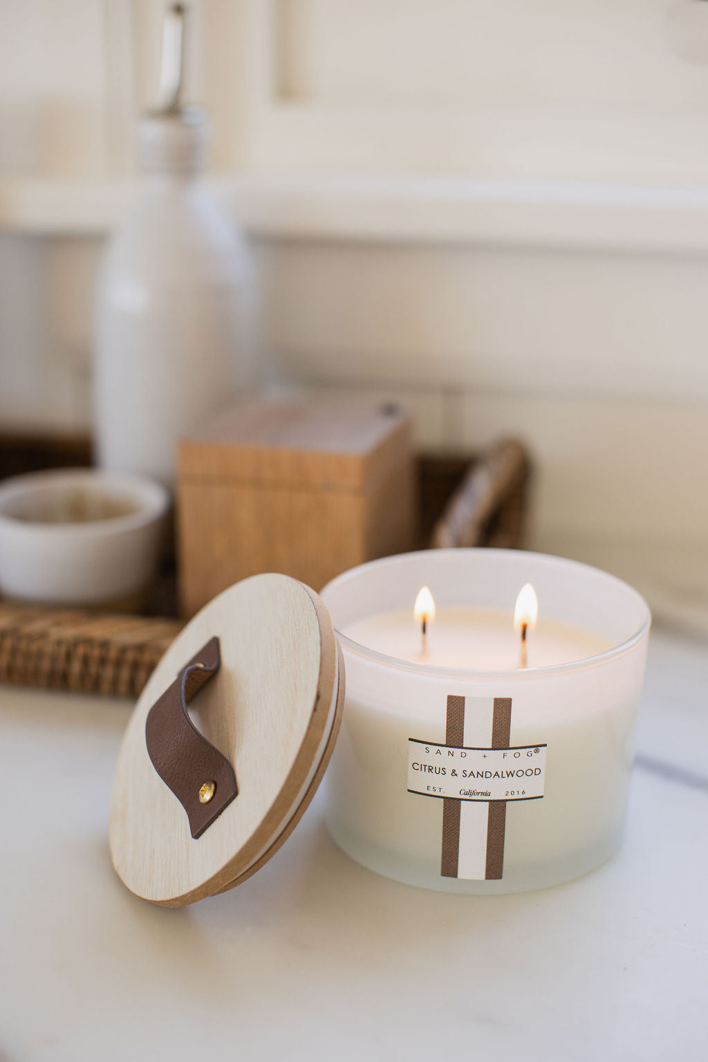 Scented Citrus & Sandalwood 12 oz scented candle