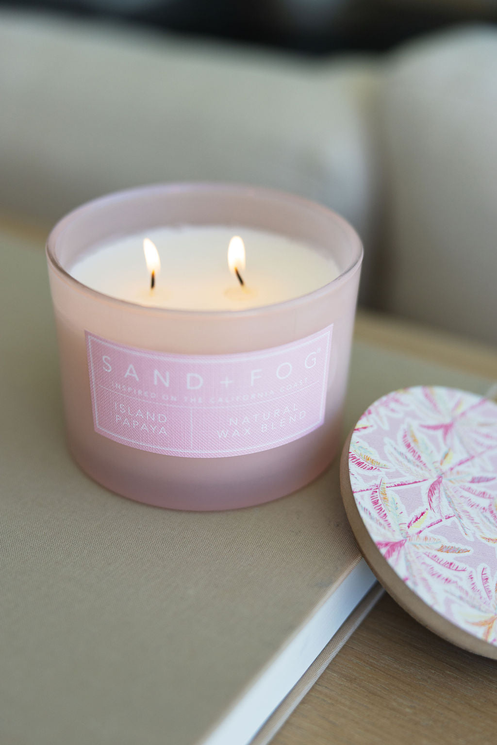 Scented Island Papaya 12 oz scented candle