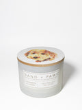 Scented Sand + Paws Cashmere & Linen 12 oz scented candle