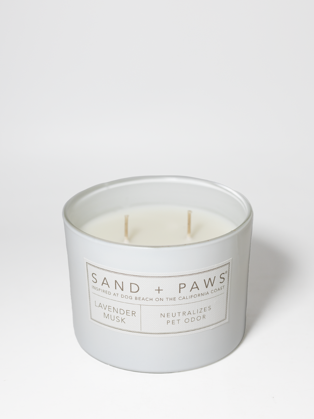 Scented Sand + Paws Lavender Musk 12 oz scented candle