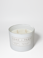 Scented Sand + Paws Lavender Musk 12 oz scented candle