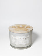 Scented Sand + Paws Vanilla Sandalwood 12 oz scented candle