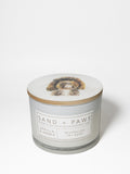 Scented Sand + Paws Vanilla & Amber 12 oz scented candle