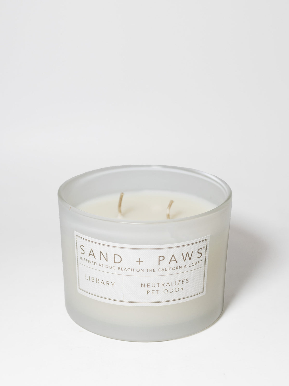 Scented Sand + Paws Library 12 oz scented candle