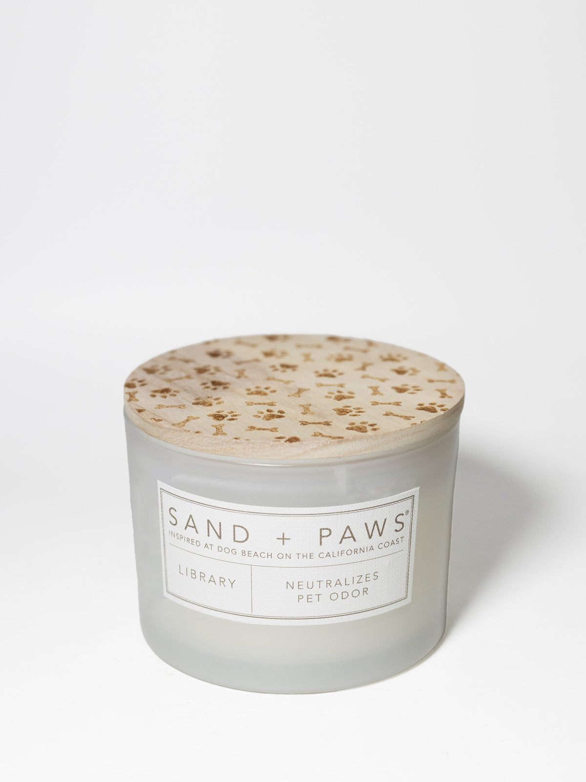 Scented Sand + Paws Library 12 oz scented candle
