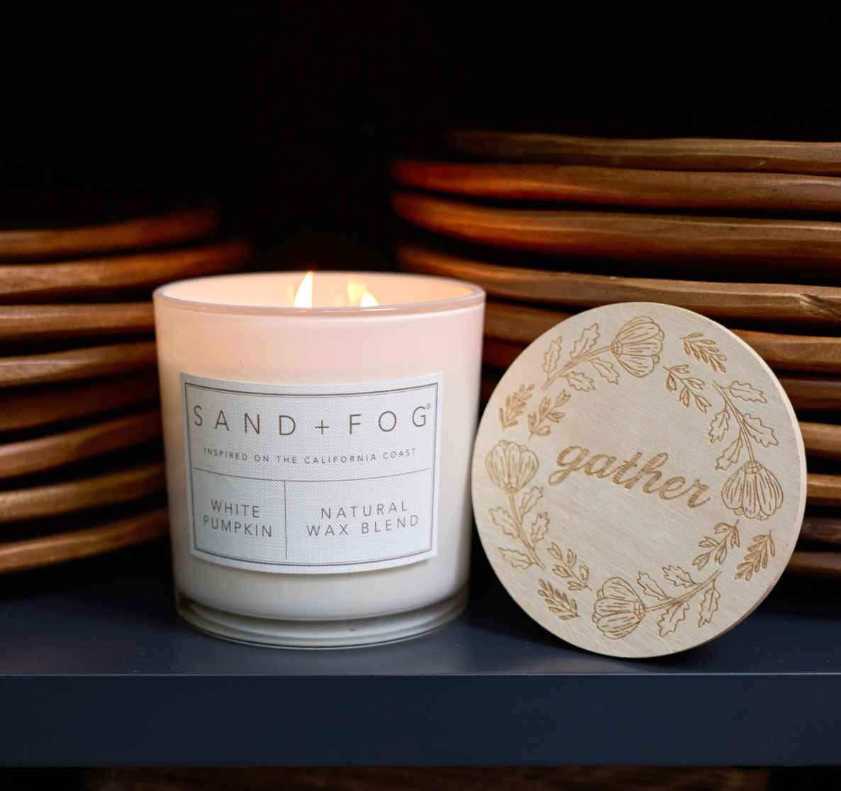 Scented White Pumpkin 21 oz scented candle