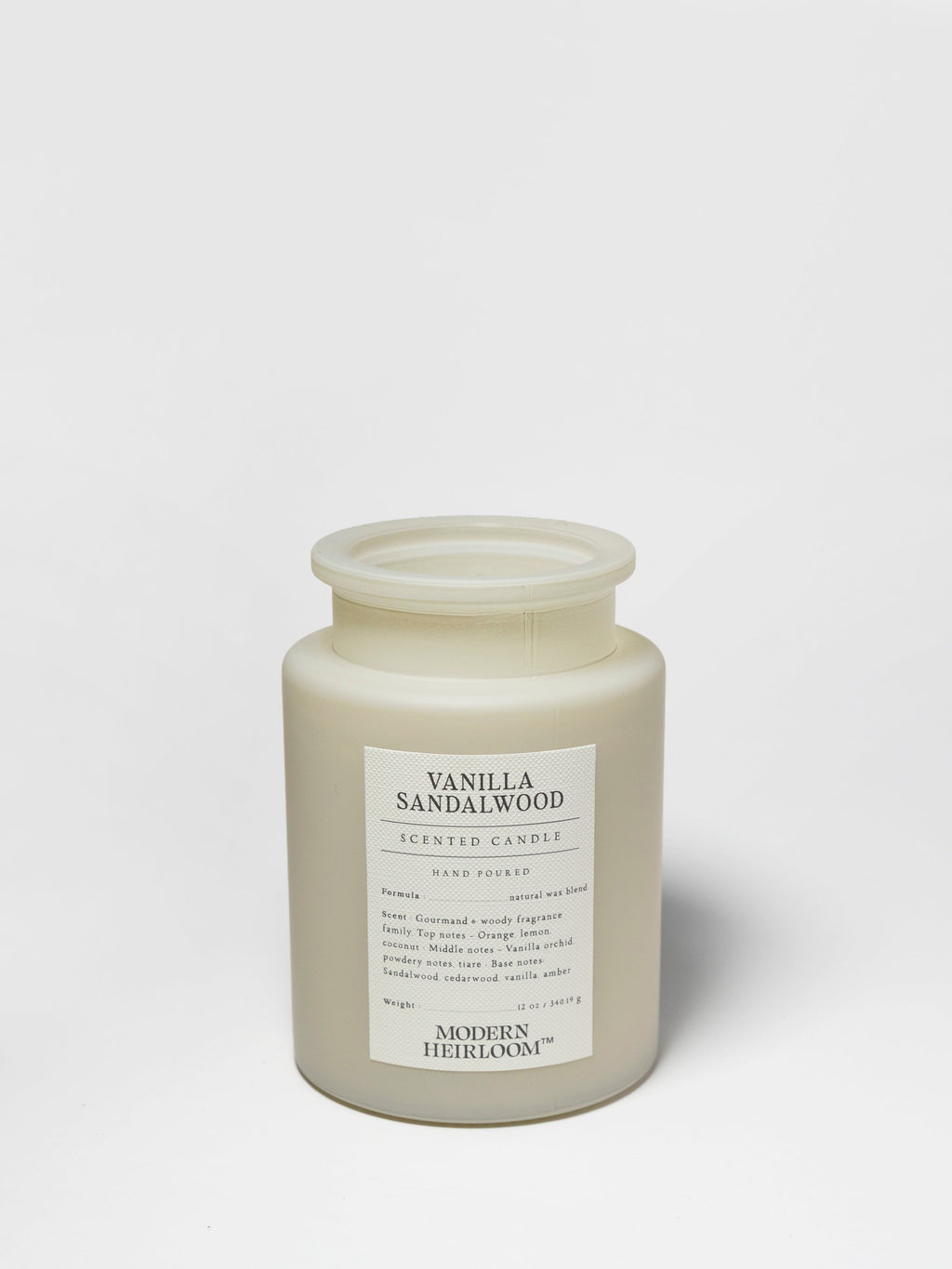 Scented Vanilla Sandalwood 12 oz scented candle