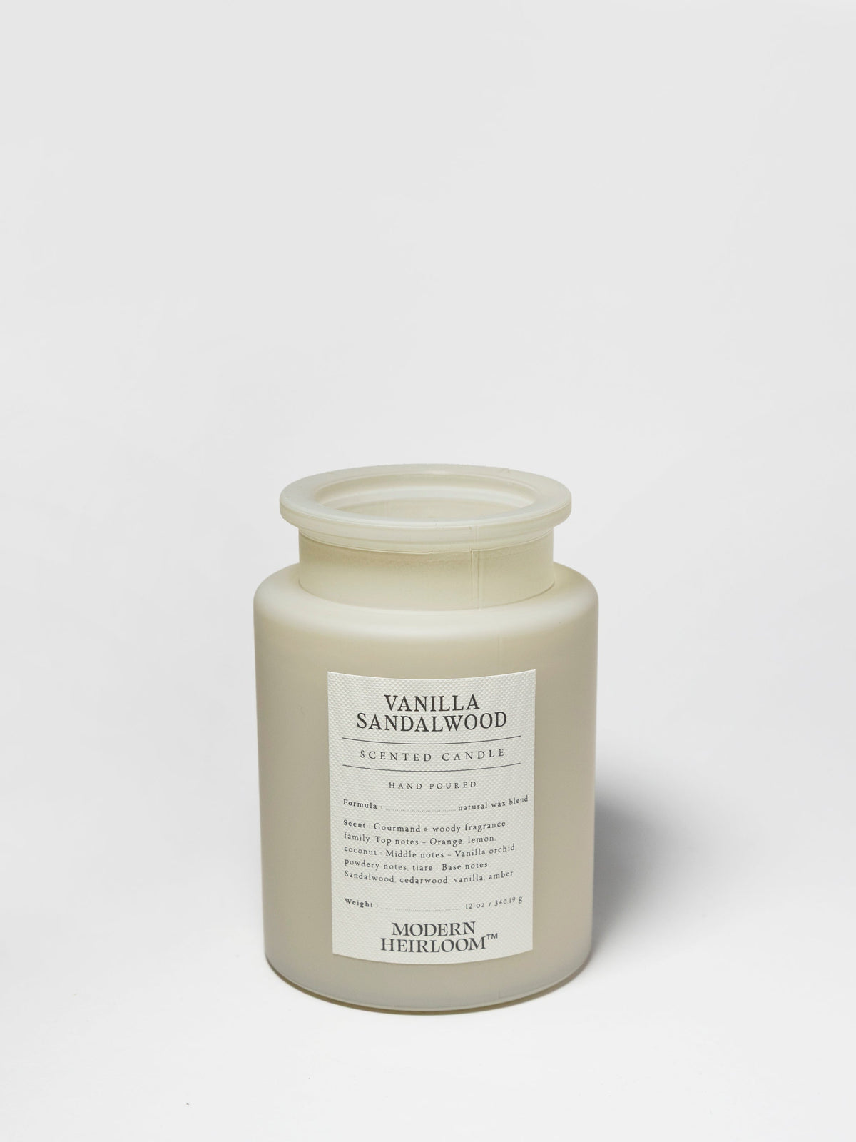 Scented Vanilla Sandalwood 12 oz scented candle