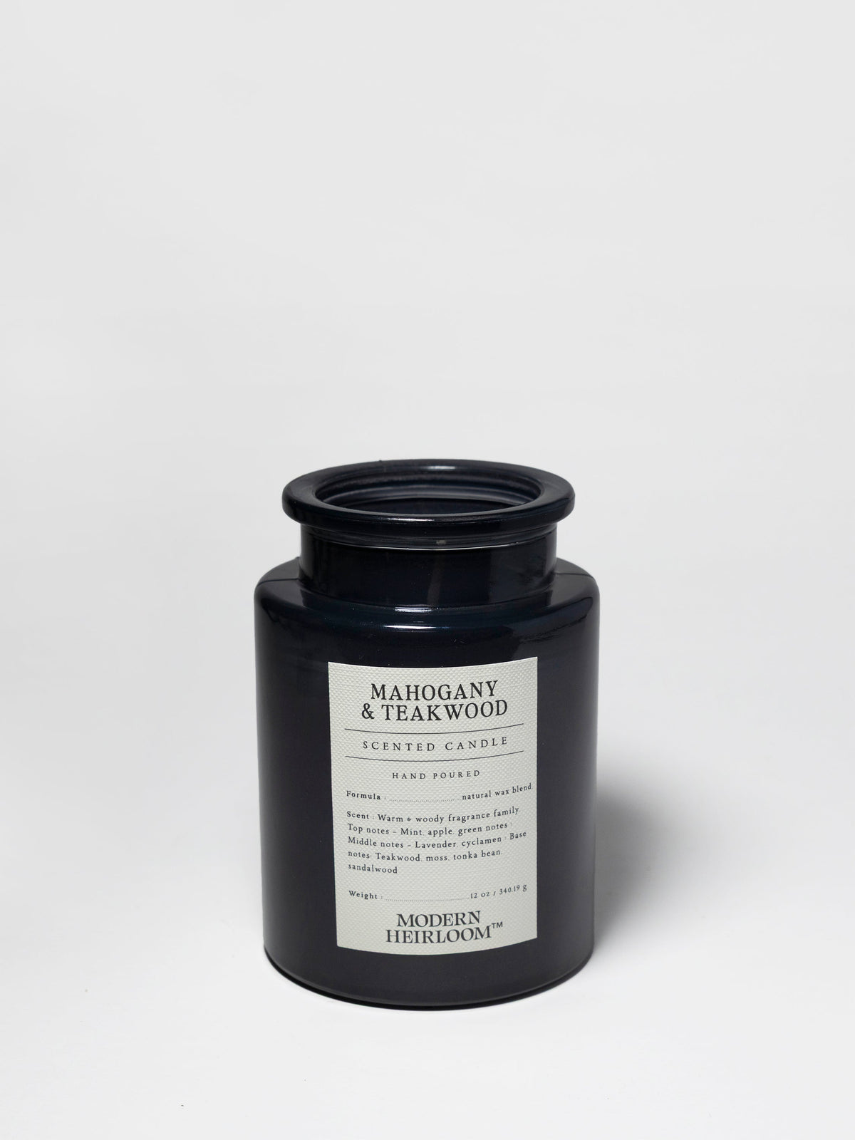 Scented Mahogany & Teakwood 12 oz scented candle