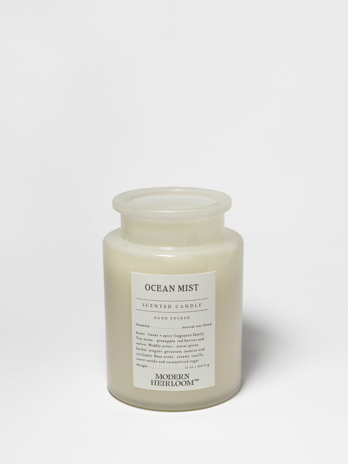 Scented Ocean Mist 12 oz scented candle
