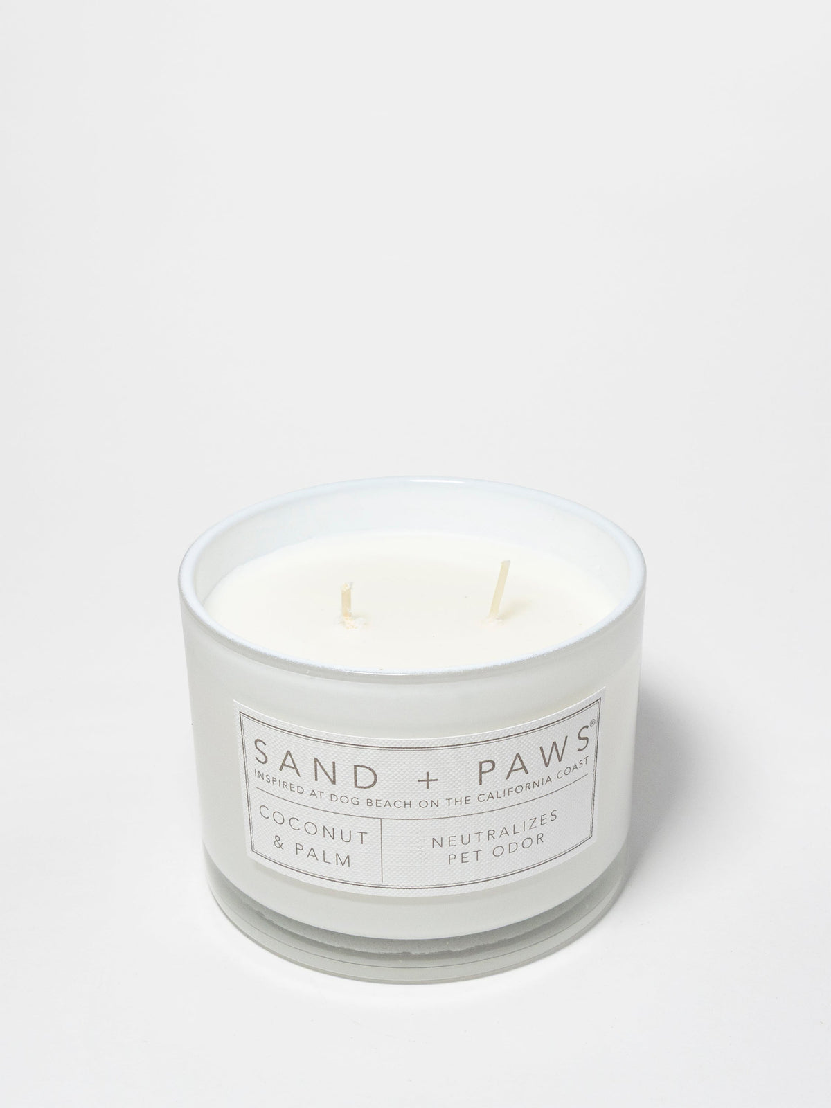 Scented Sand + Paws Coconut & Palm 12 oz scented candle