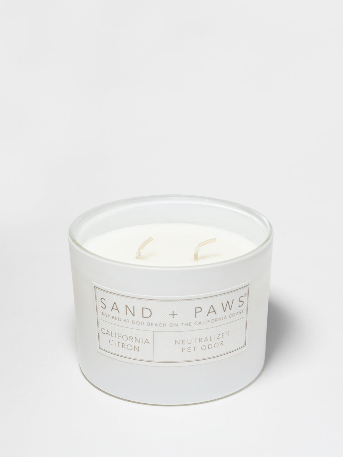 Scented Sand + Paws California Citron 12 oz scented candle