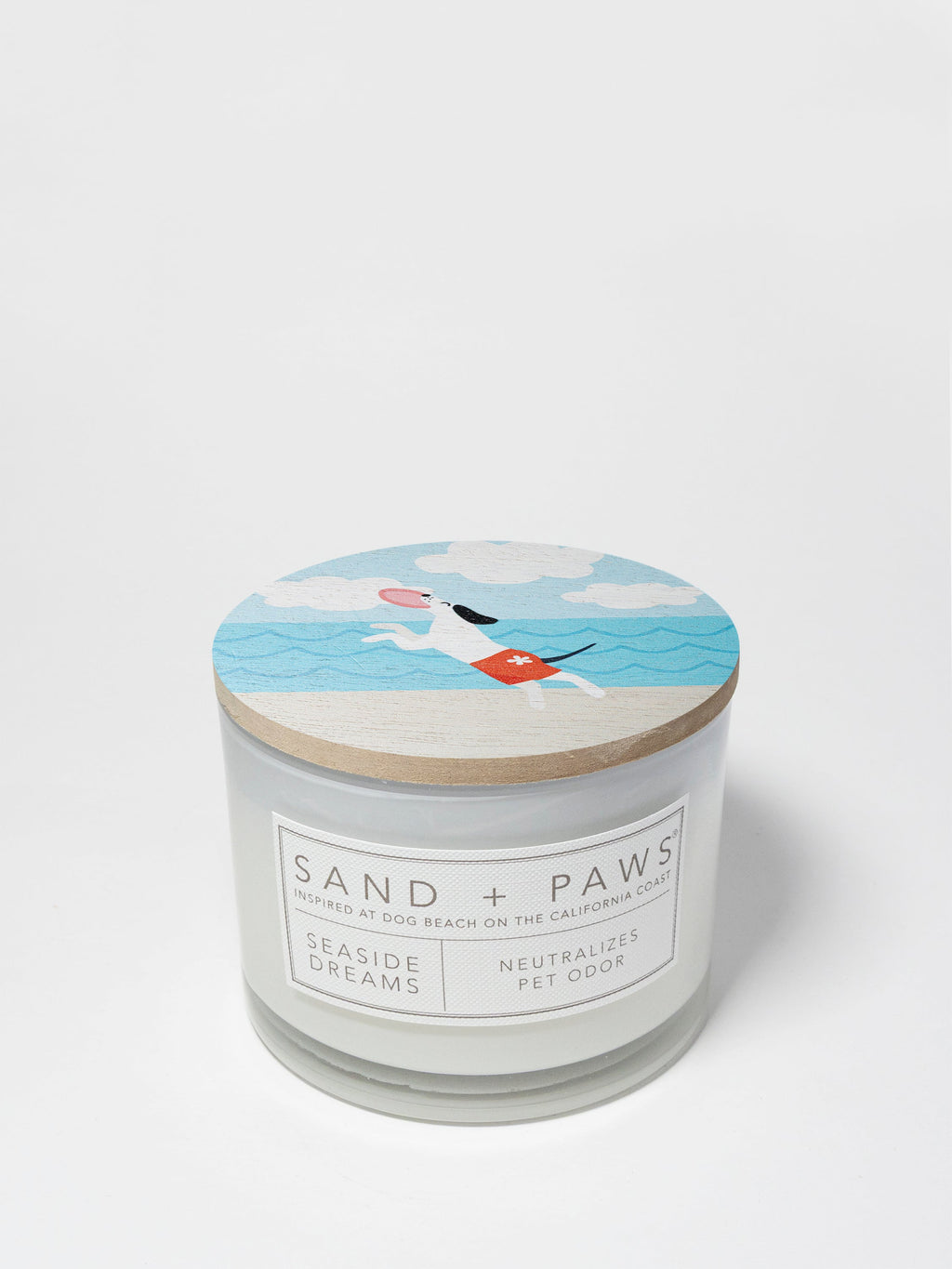 Scented Sand + Paws Seaside Dreams 12 oz scented candle