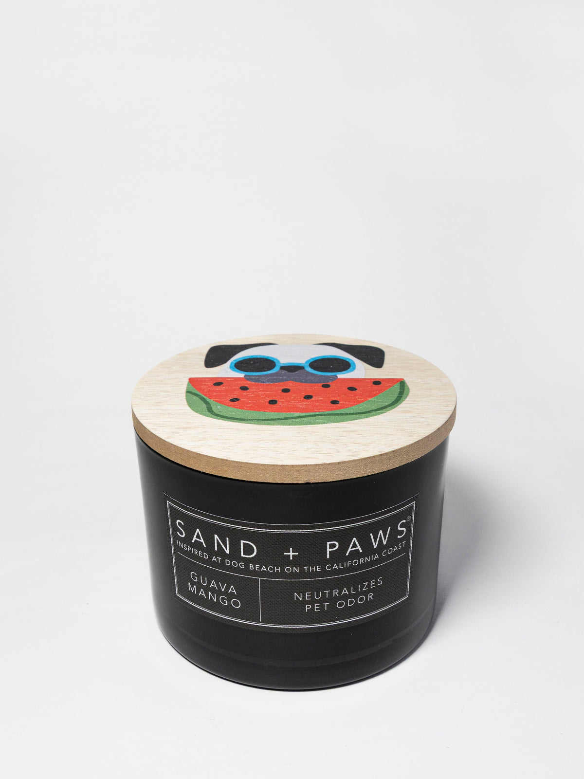Scented Sand + Paws Guava Mango 12 oz scented candle