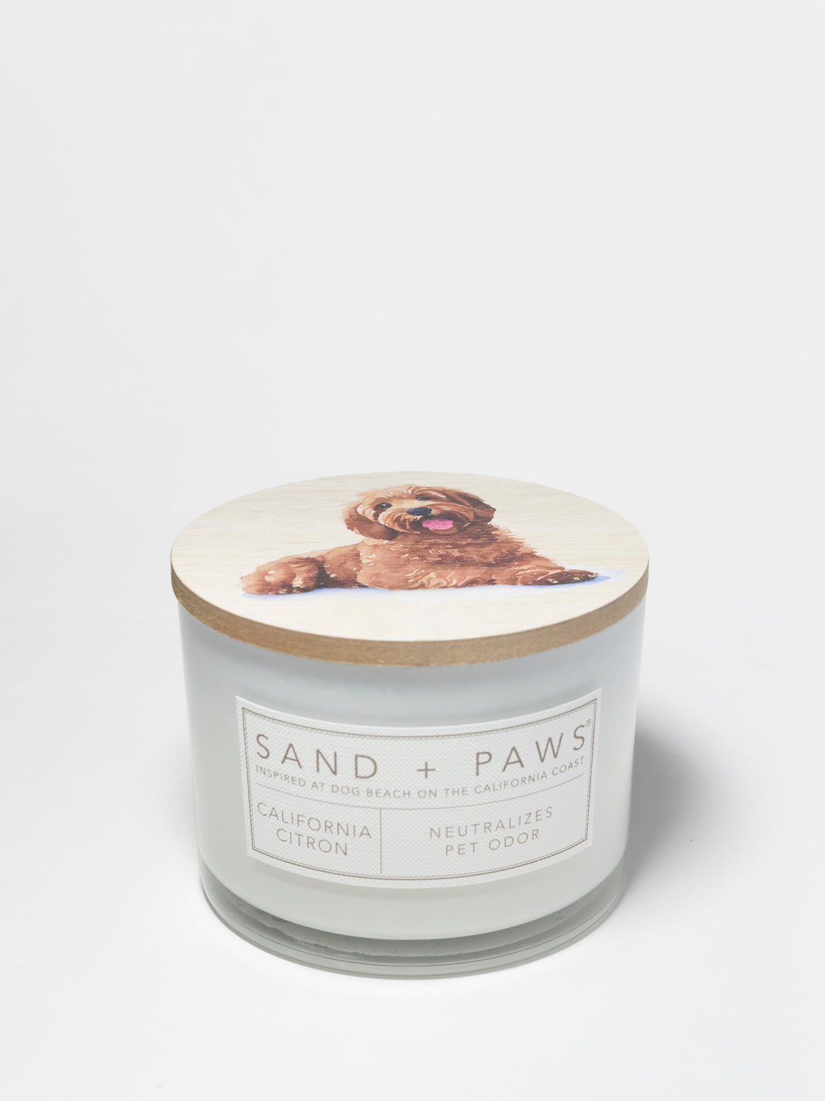 Scented Sand + Paws California Citron 12 oz scented candle