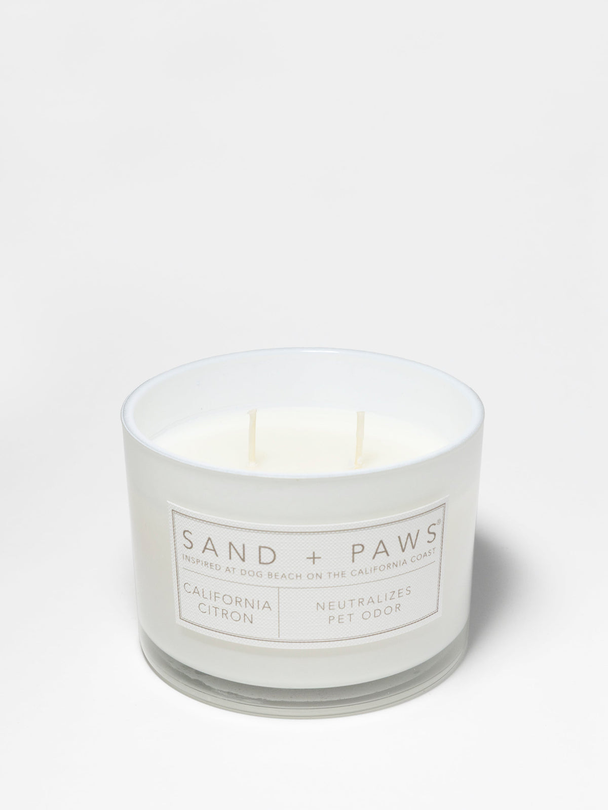 Scented Sand + Paws California Citron 12 oz scented candle
