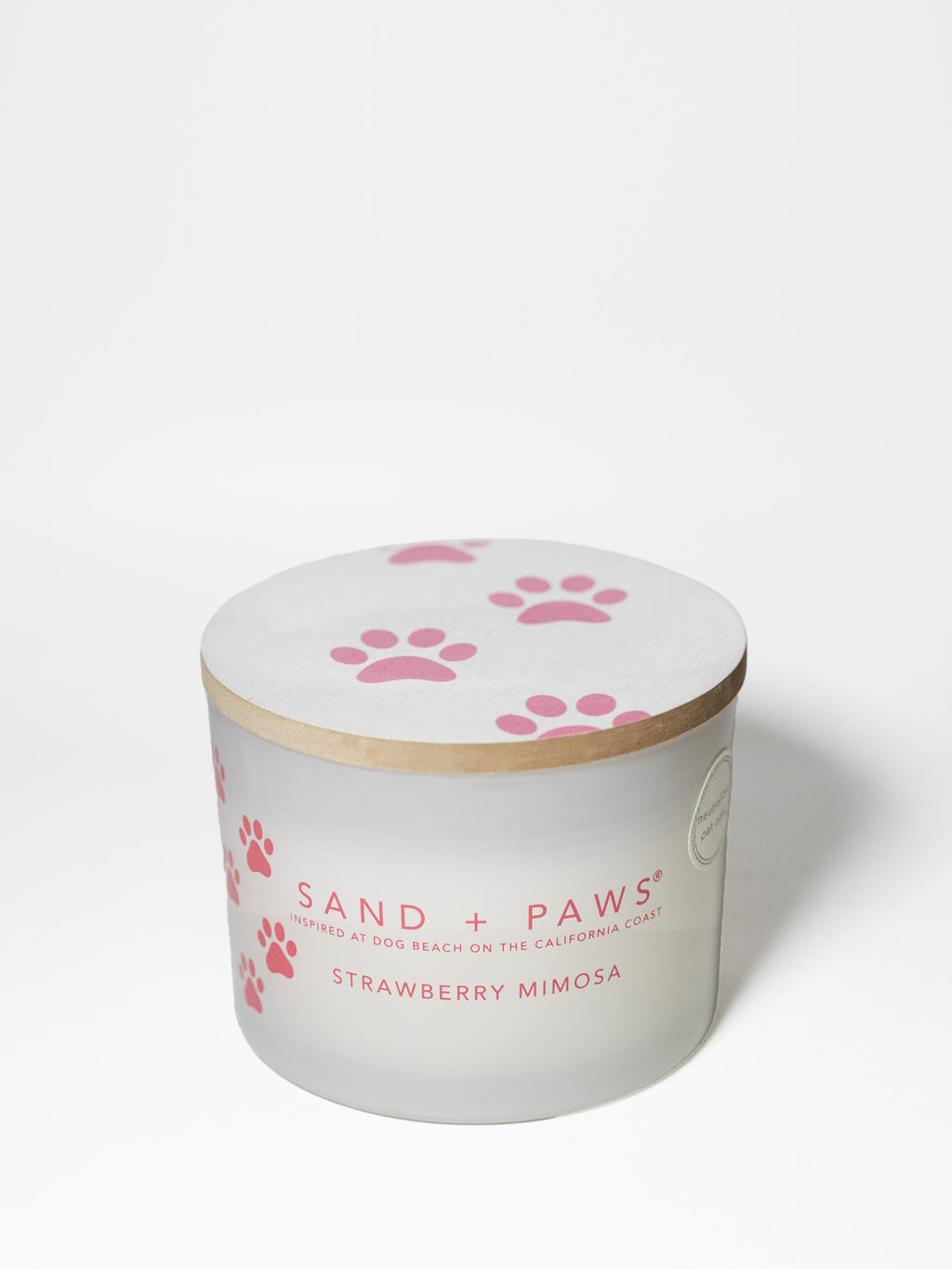 Scented Sand + Paws Strawberry Mimosa 12 oz scented candle