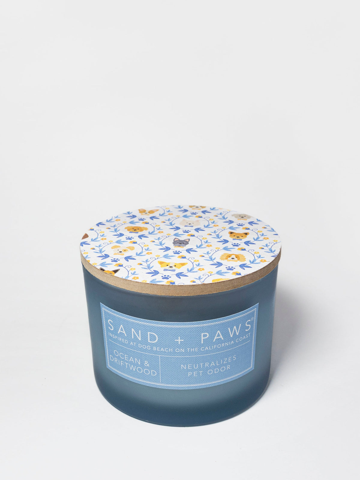 Scented Sand + Paws Ocean & Driftwood 12 oz scented candle