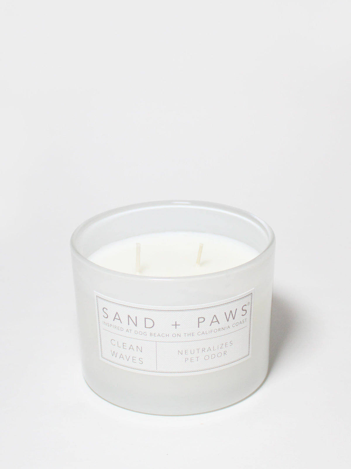 Scented Sand + Paws Clean Waves 12 oz scented candle