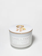 Scented Sand + Paws Clean Waves 12 oz scented candle