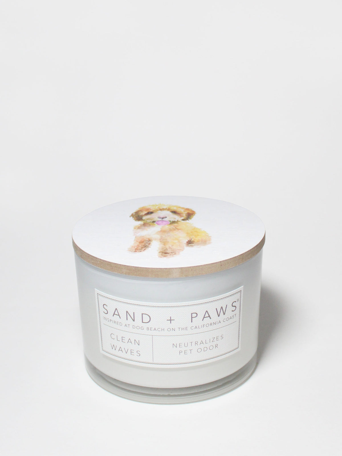 Scented Sand + Paws Clean Waves 12 oz scented candle