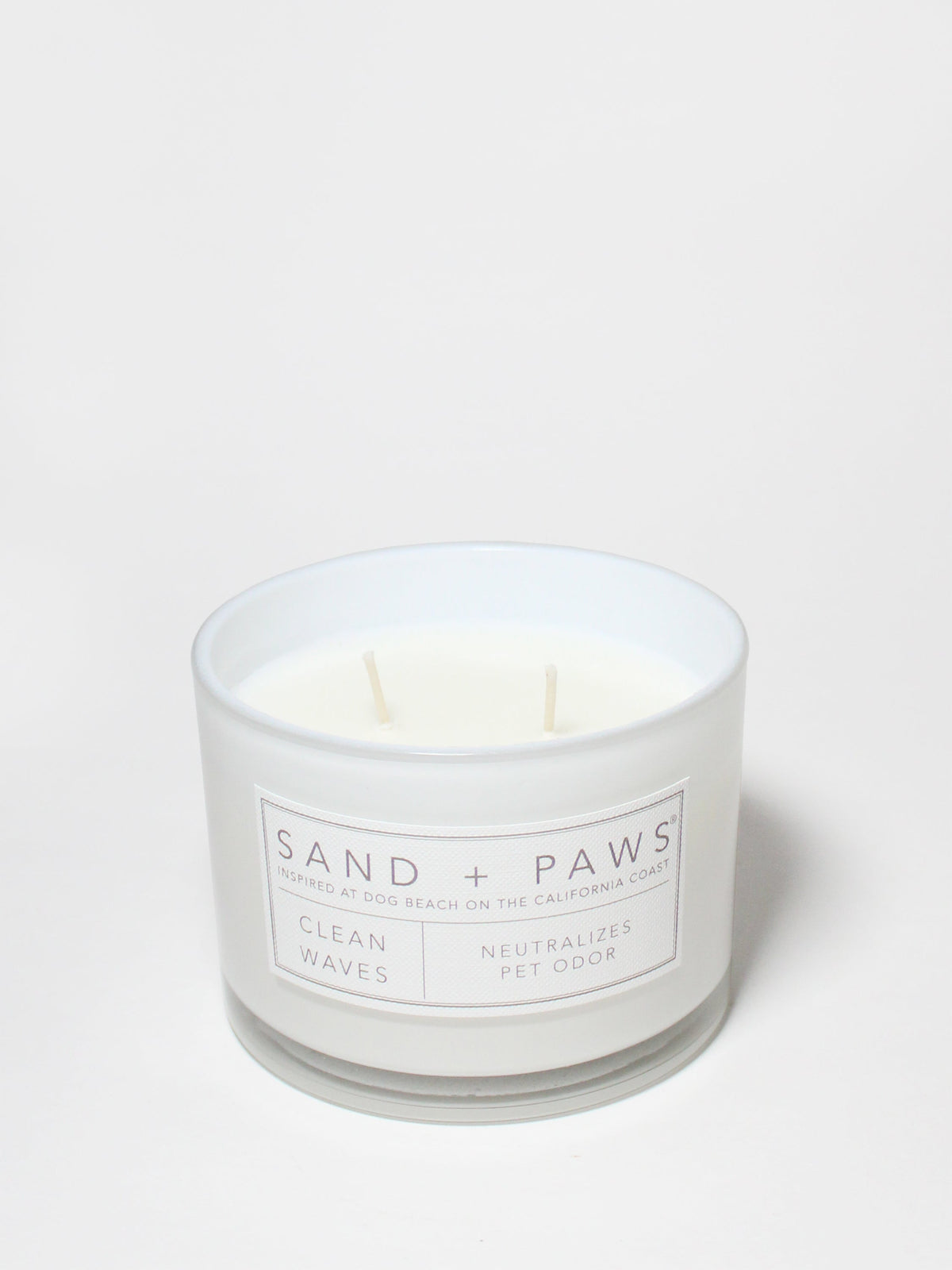 Scented Sand + Paws Clean Waves 12 oz scented candle