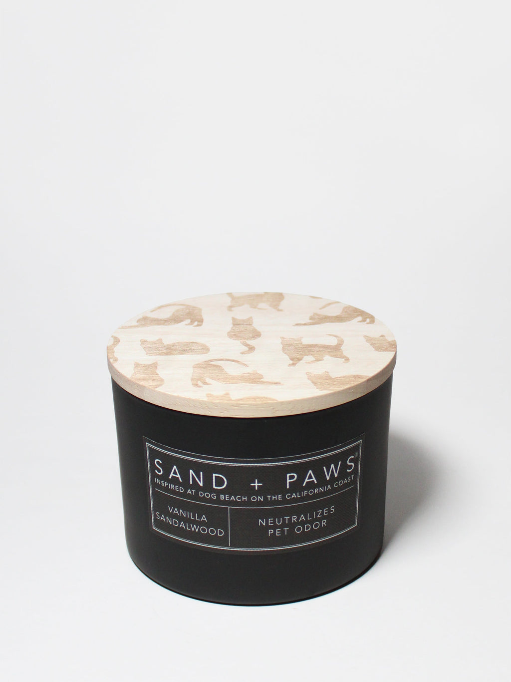 Scented Sand + Paws Vanilla Sandalwood 12 oz scented candle