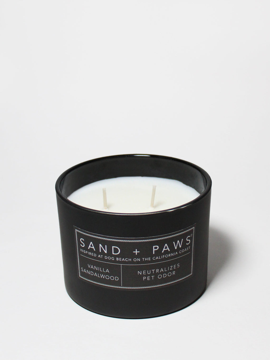 Scented Sand + Paws Vanilla Sandalwood 12 oz scented candle