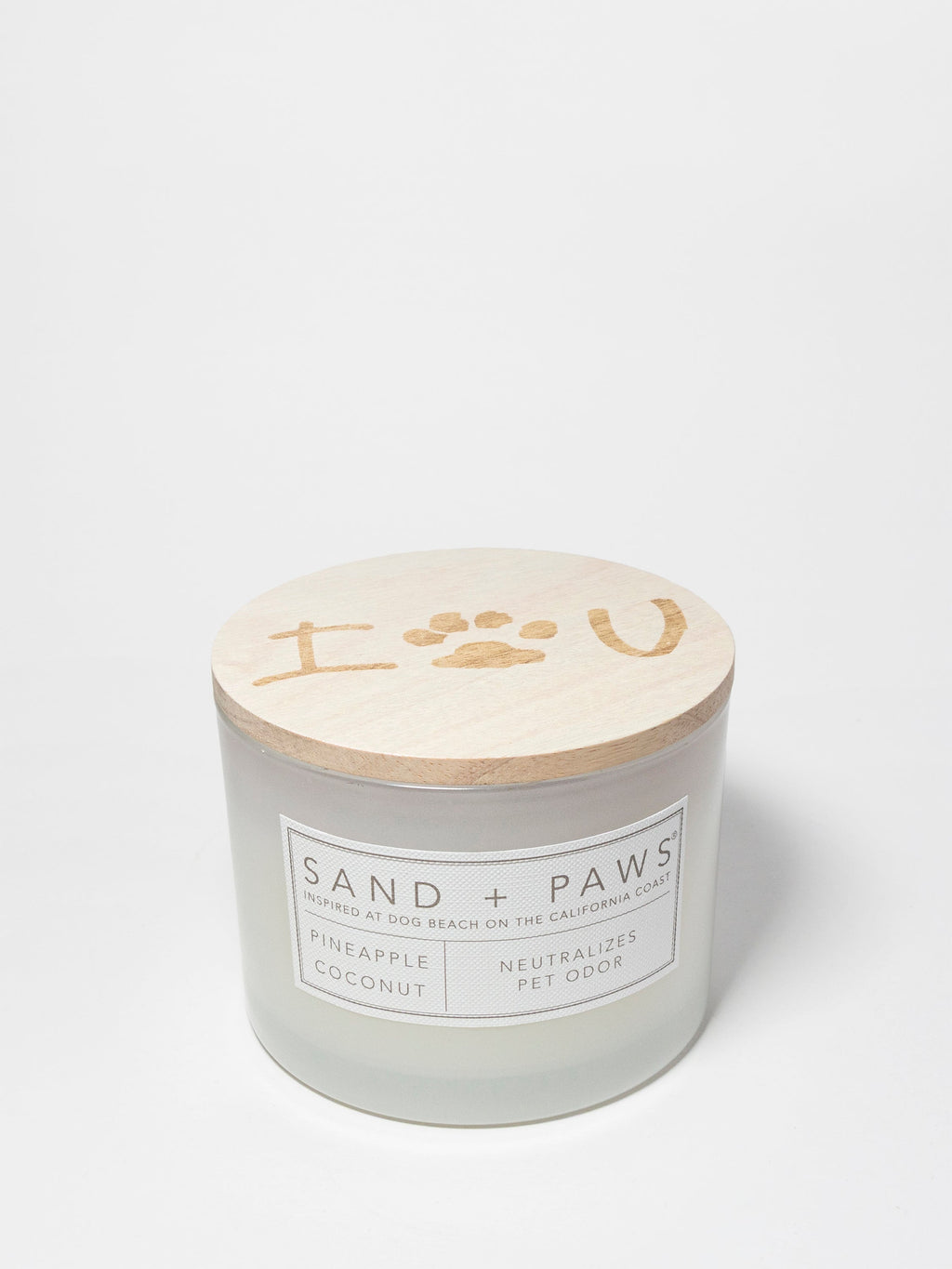 Scented Sand + Paws Pineapple Coconut 12 oz scented candle