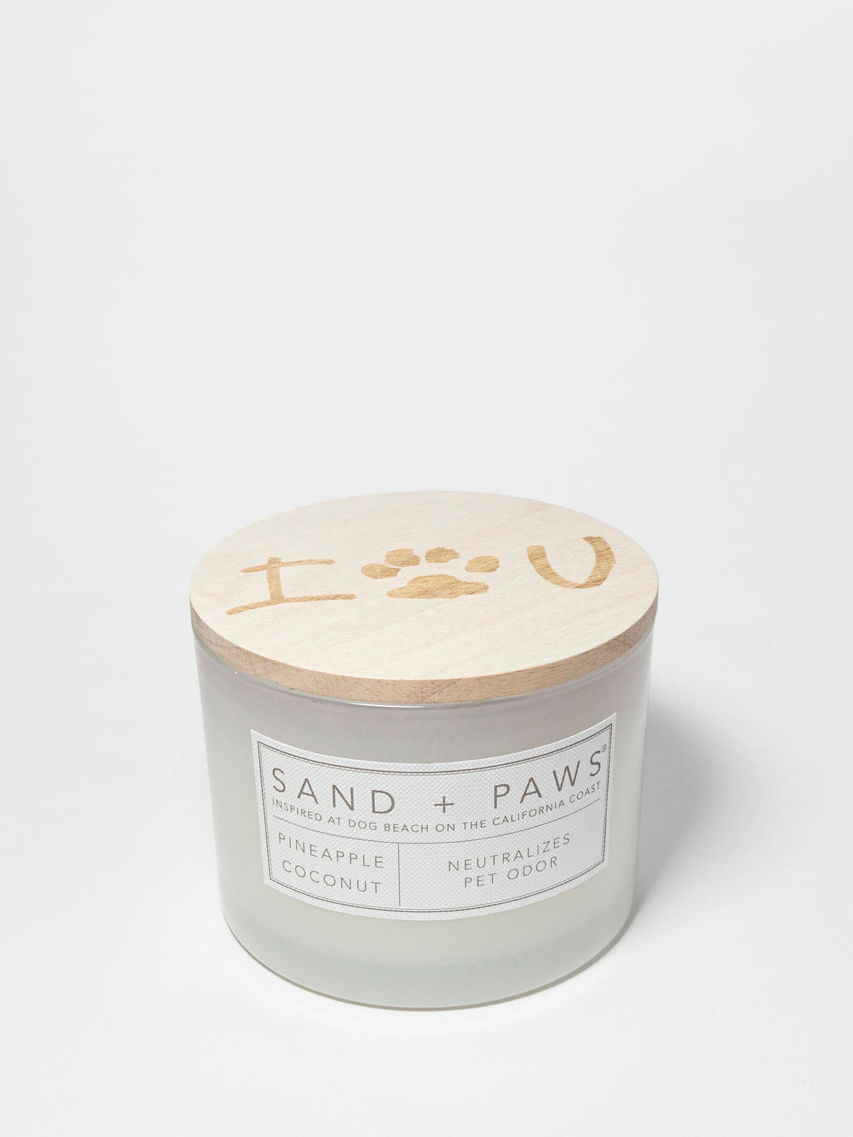 Scented Sand + Paws Pineapple Coconut 12 oz scented candle