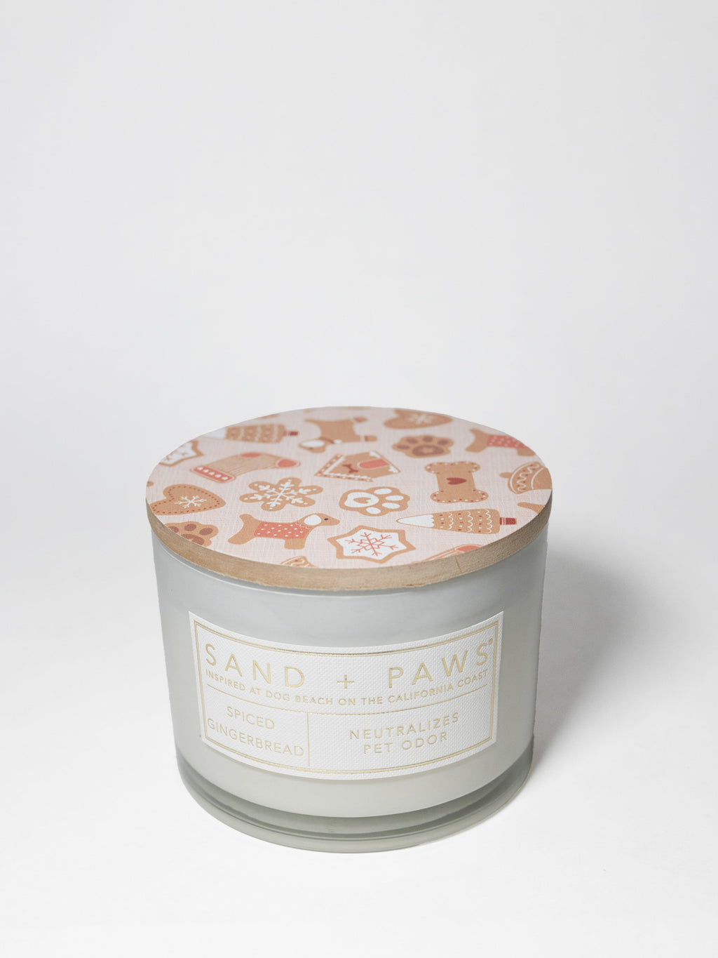 Scented Sand + Paws Spiced Gingerbread 12 oz scented candle
