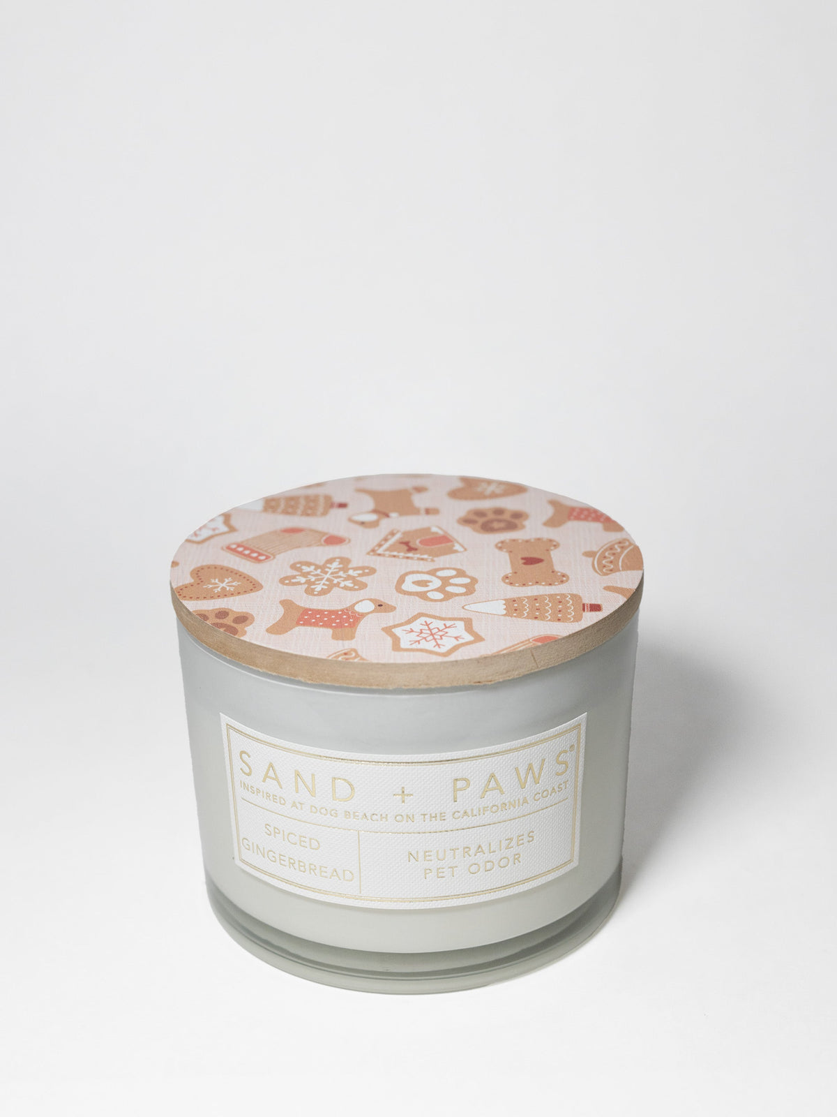 Scented Sand + Paws Spiced Gingerbread 12 oz scented candle